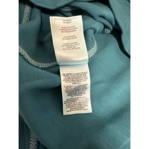 Tommy Bahama Men's Small Tobago Bay Crew Pullover Sweatshirt Summer Night - Picture 7 of 7